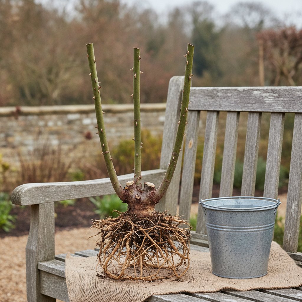 Bare-root rose 'Munstead Wood'